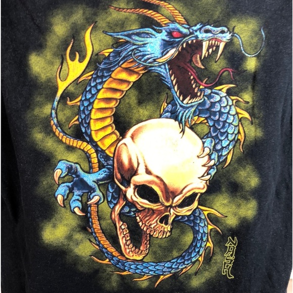 M&O snake skull front back graphic tee - Picture 5 of 8